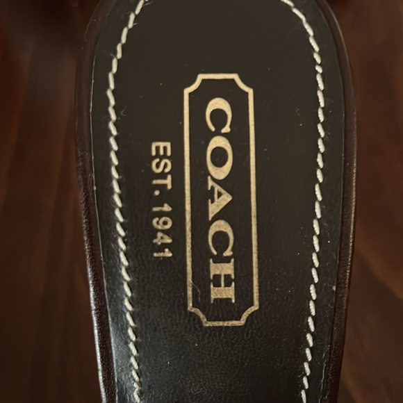 Coach patchwork wedge sandals in purples, creams and brown.  7M - Picture 8 of 8